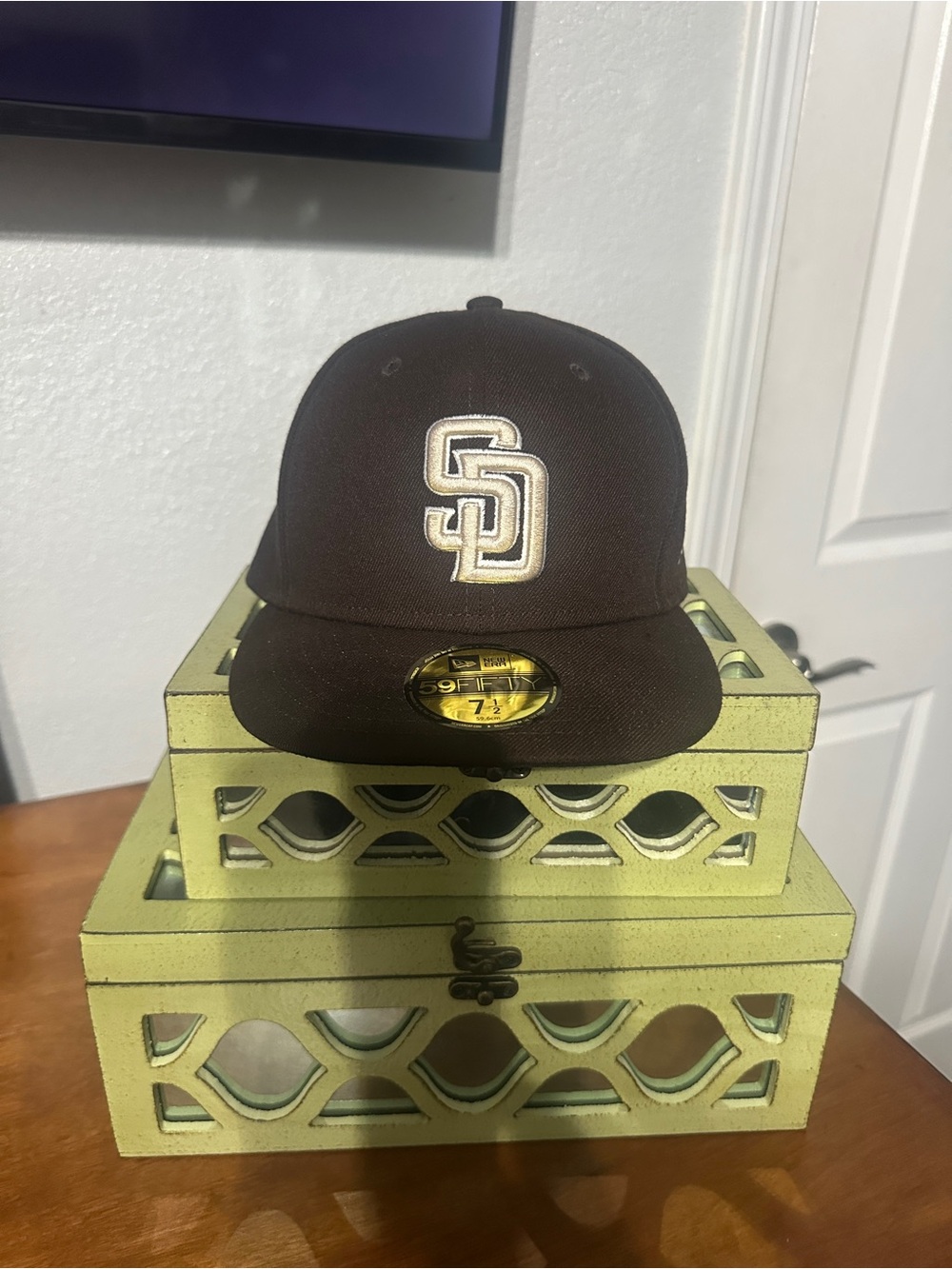 New Era Baseball Hat SD Padres Size 7 1/2
